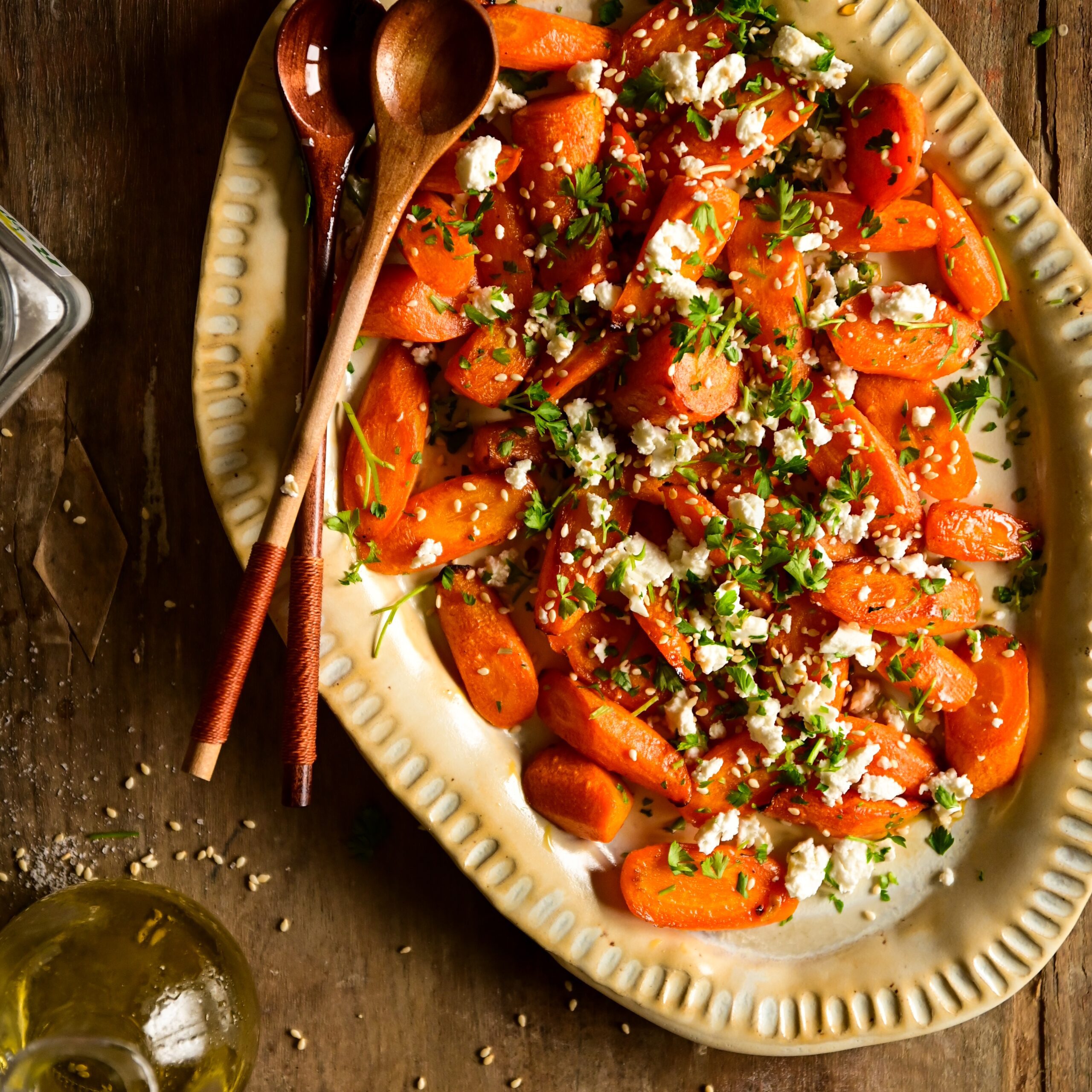 Karmelizowana marchewka z&nbsp;serem feta